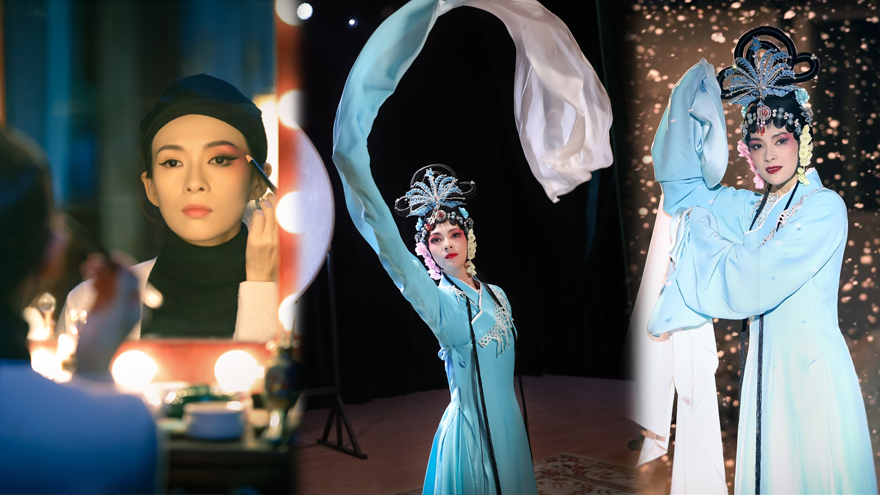 章子怡青衣造型风情无双 眉眼间都是戏气场强大