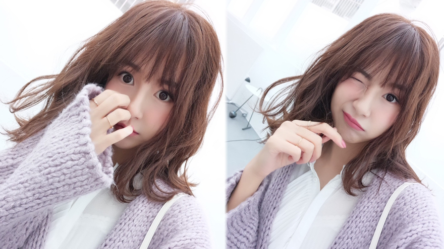 张子萱晒自拍美照 戴放大片撇嘴扮少女