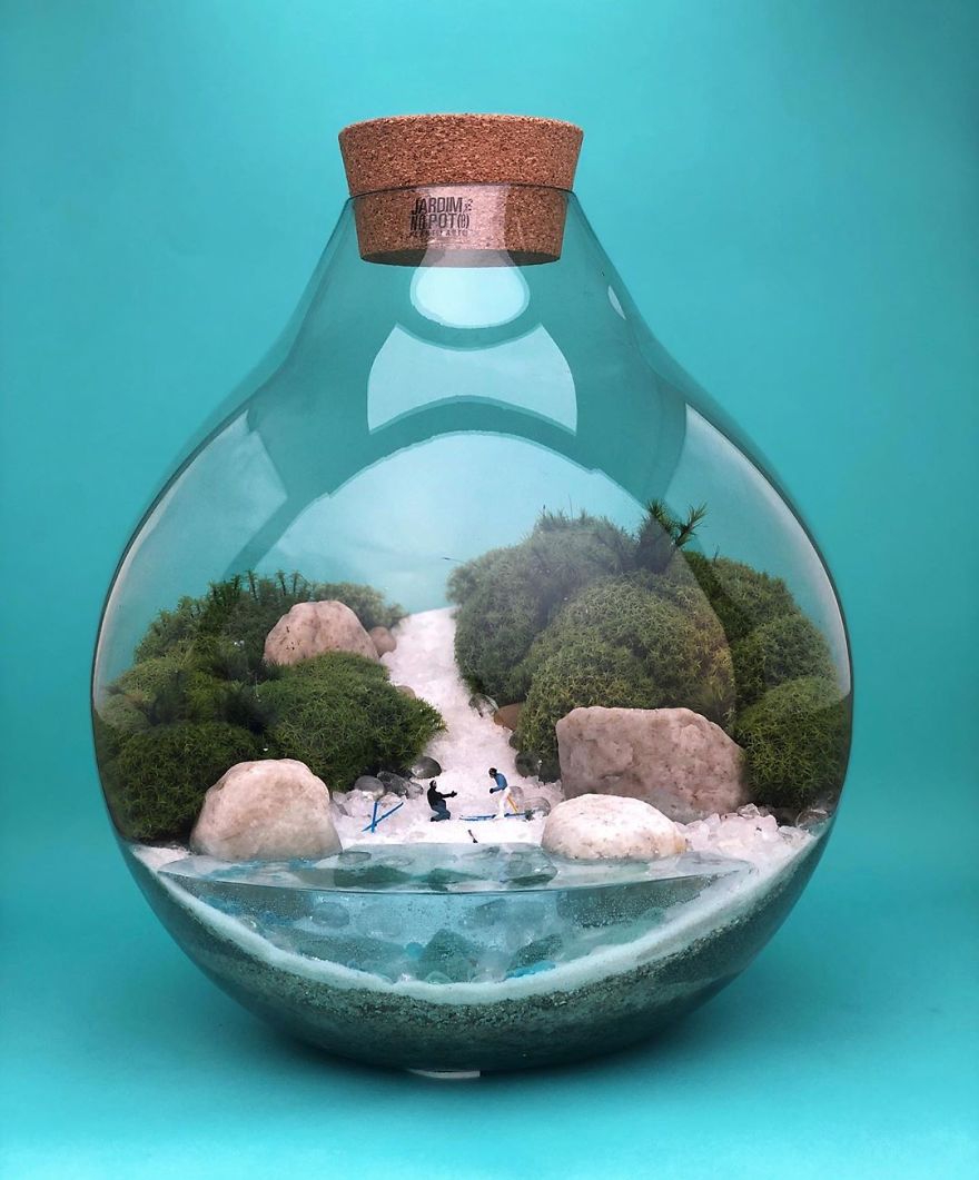 玻璃瓶里的小世界