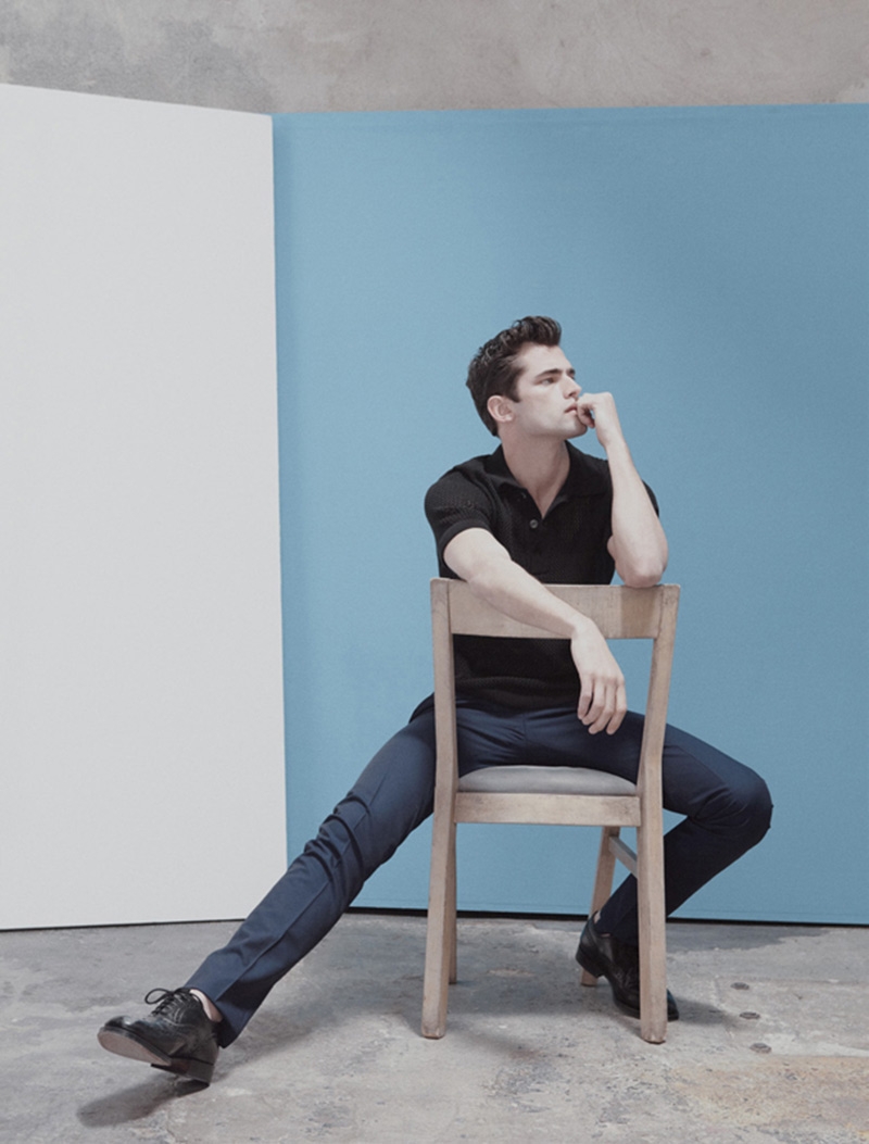 超模一哥时尚大片曝光 清爽搭配彰显绅士型格