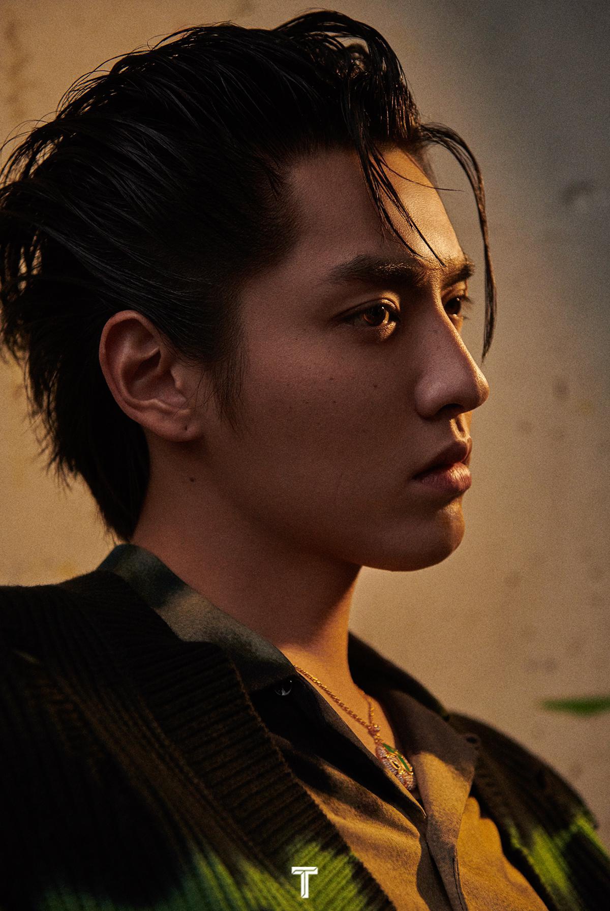 吴亦凡登《t》三月刊封面 面部特写极致帅气