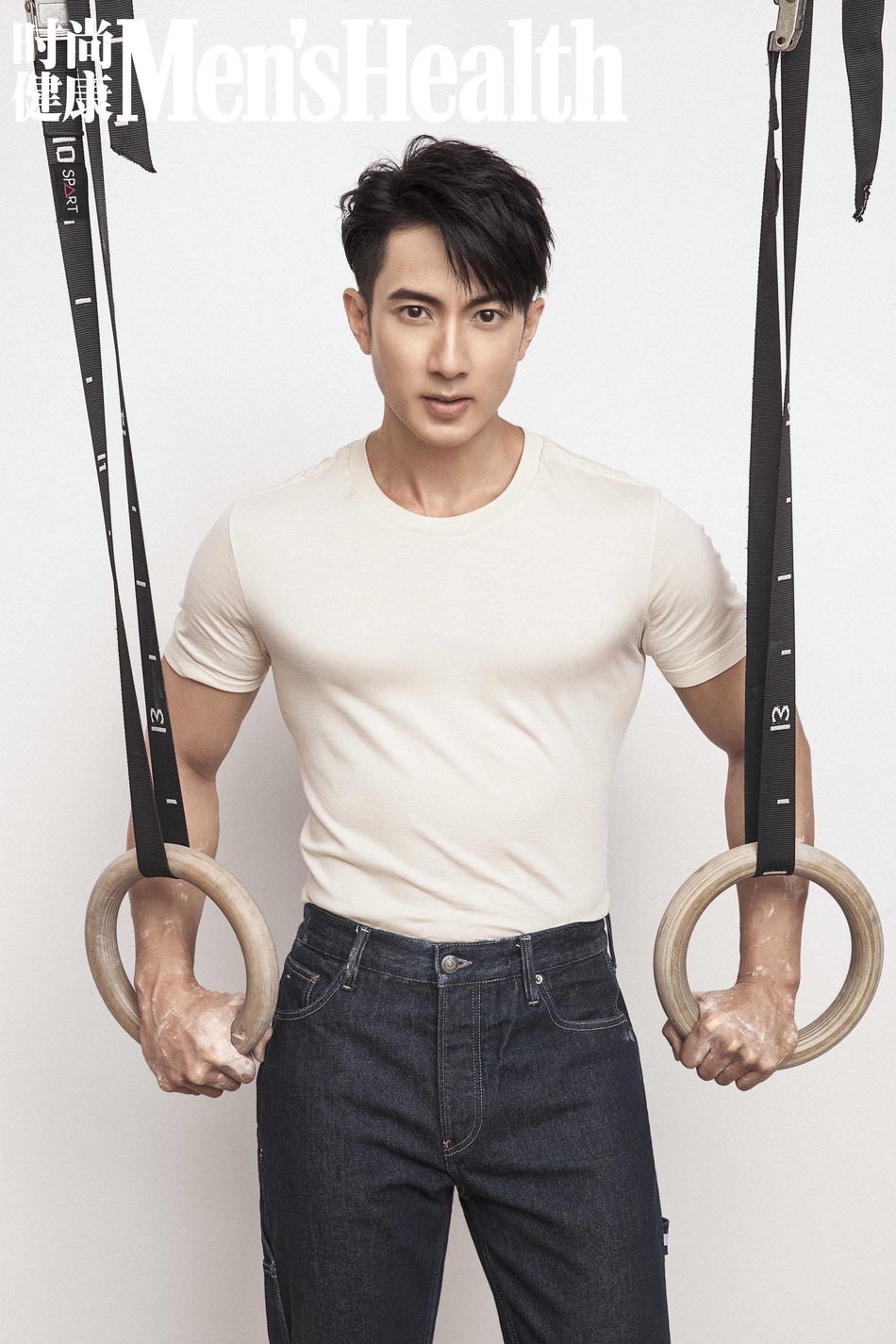 吴尊登时尚健康男士menshealth封面硬朗身形显型男本色