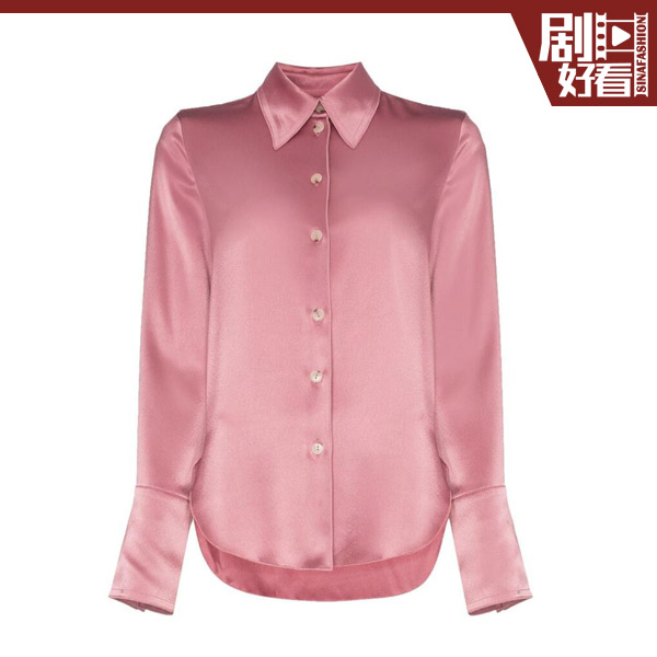 NANUSHKA Mandine西部牛仔风缎面衬衫