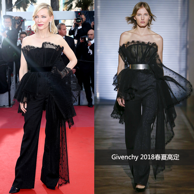 凯特-布兰切特身穿Givenchy 2018春夏高定