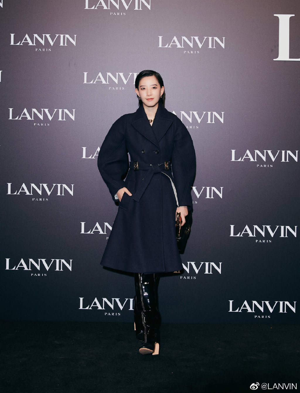 李斯丹妮亮相LANVIN 2021春夏時裝秀現場