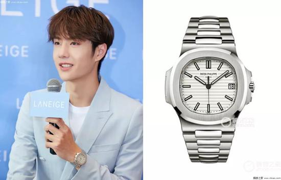 王一博佩戴百达翡丽运动优雅系列5711/1a-011腕表(鹦鹉螺)