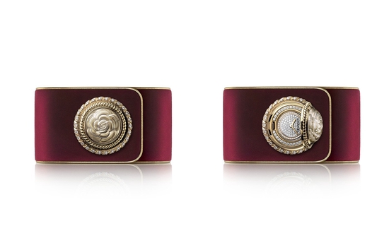 Mademoiselle&nbsp;Privé&nbsp;BOUTON山茶花图案腕表