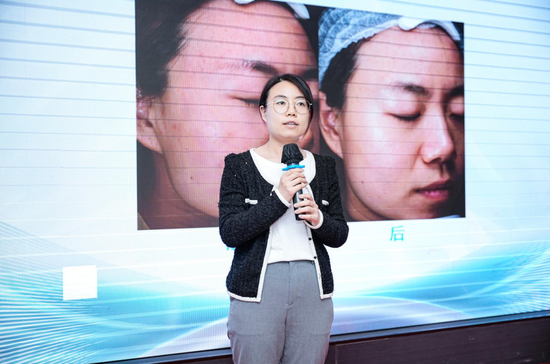 ▲李女士分享维塔丽蛋壳焕肤使用感受