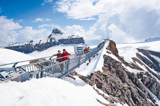 瑞士格施塔德滑雪场 图片源自视觉中国