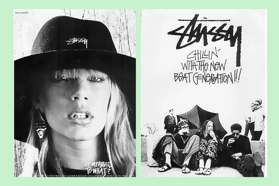 Stussy 在八十年代的广告