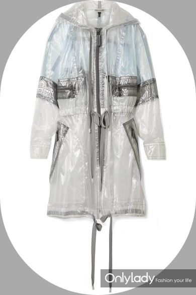 MARC JACOBS大轮廓半透明连帽外套