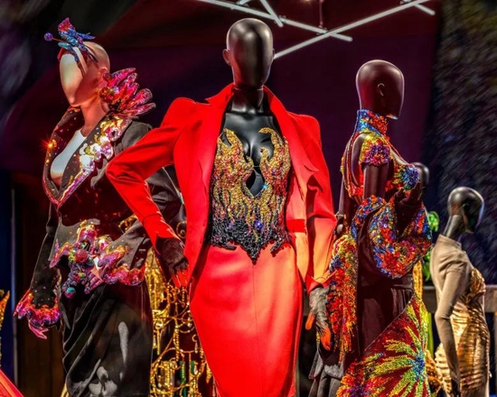   Thierry Mugler: Clothing on display at the Couturissime exhibition
