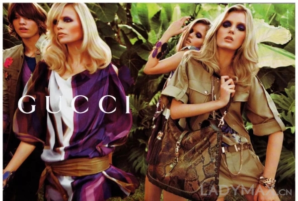 图为Gucci 2009春夏广告大片