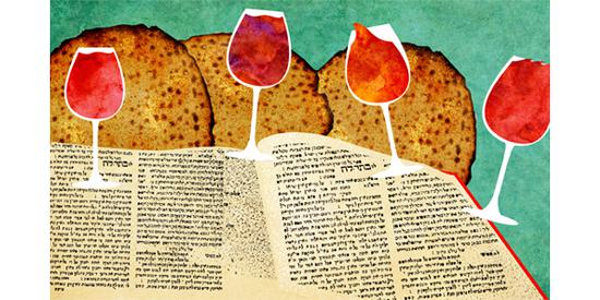 逾越节必备：圣经，葡萄酒，无酵饼
