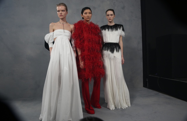 Backstage at Givenchy RTW fall 2020