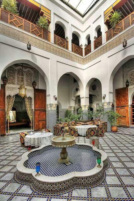 Le Riad Yasmine酒店 图片来源自Pinterest Hamed Alshabibi