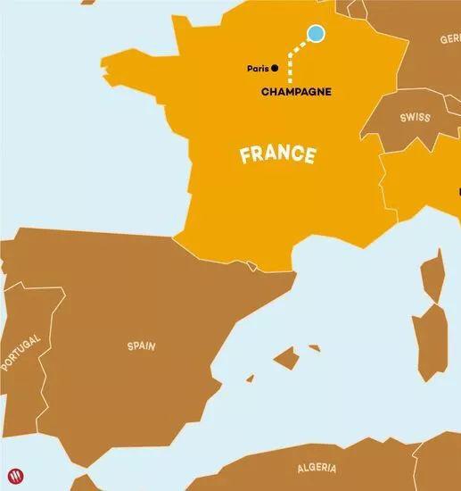只有在法国Champagne产区出产的起泡酒才能被称为香槟