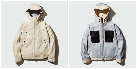 Brewed Protein™ 3-Layer Shell Jacket Ivory色 正/反