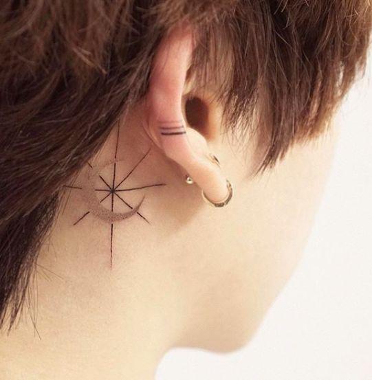 哪里的文身最美我觉得是耳朵
