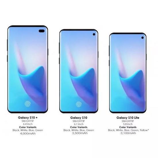 其中，Galaxy S10Lite为前置单摄像头，后置双摄像头（共三个摄像头）