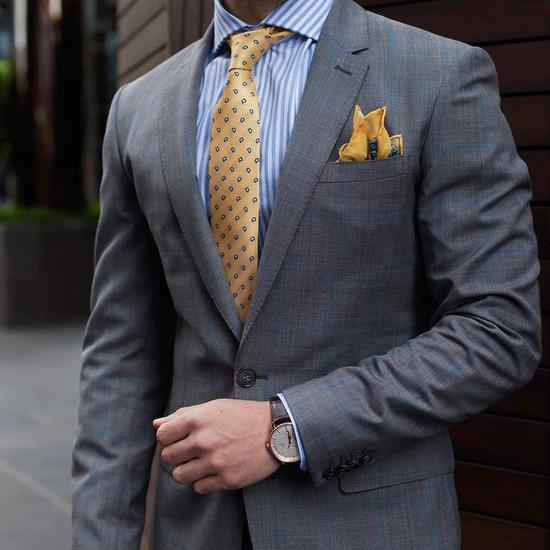 男人的"仙气",都在这条口袋巾上|口袋巾|西装|男装_新浪时尚_新浪网