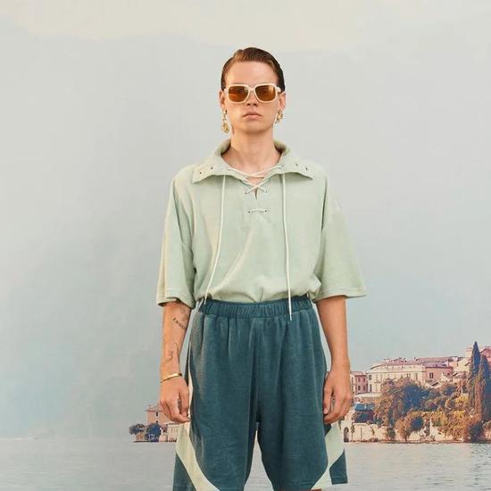 Ripley Lace-Up Polo