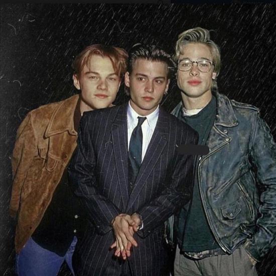 个个都是颜值巅峰.德普,阿汤哥,皮特,小李子.