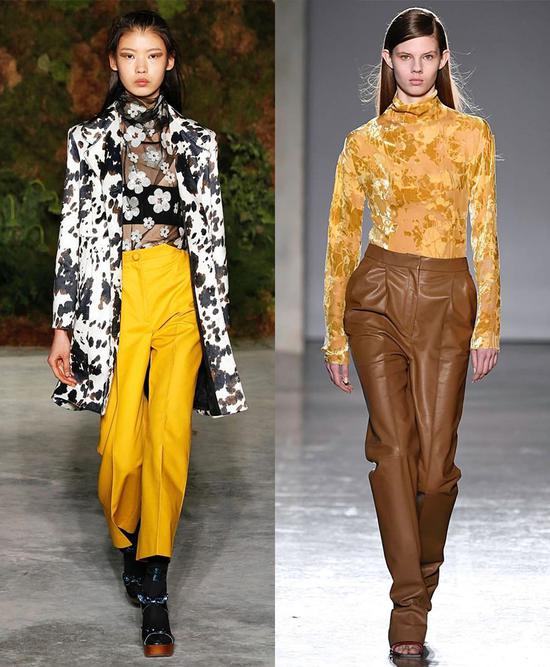 Alexa Chung 2019 秋冬系列(左)Gabriele Colangelo 2019 秋冬系列(右)