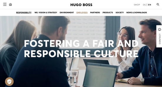 Hugo Boss 集团网站