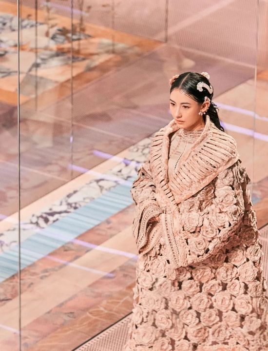 Cecilia Cheung walks the runway at Fendi's Spring/Summer 2021 Haute Couture Shanghai Fashion Show