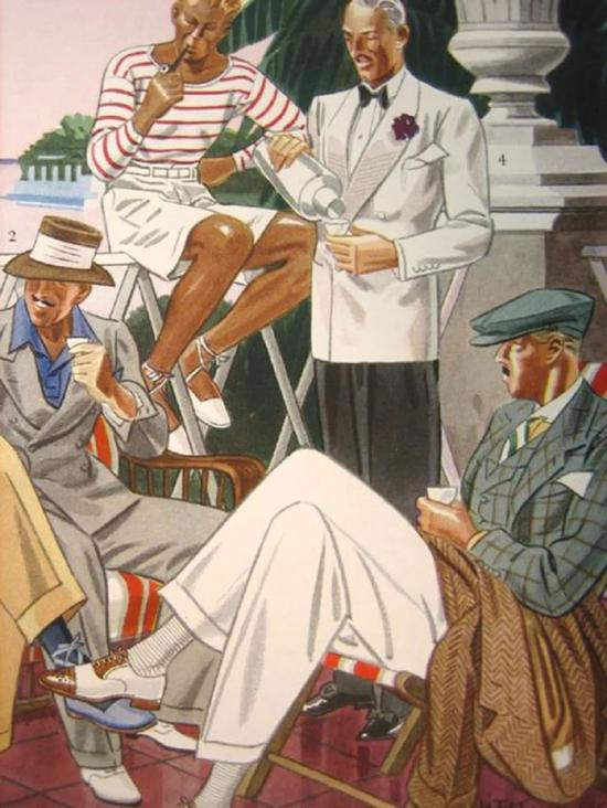 上世纪30年代在 Esquire 杂志上的 L. fellows 插画作品