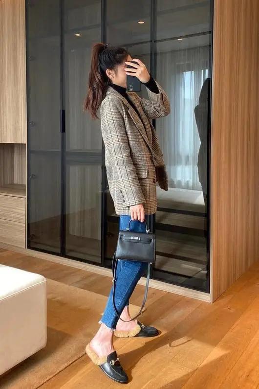 格子西装成为近两年时尚圈里的爆火单品你真的会搭吗