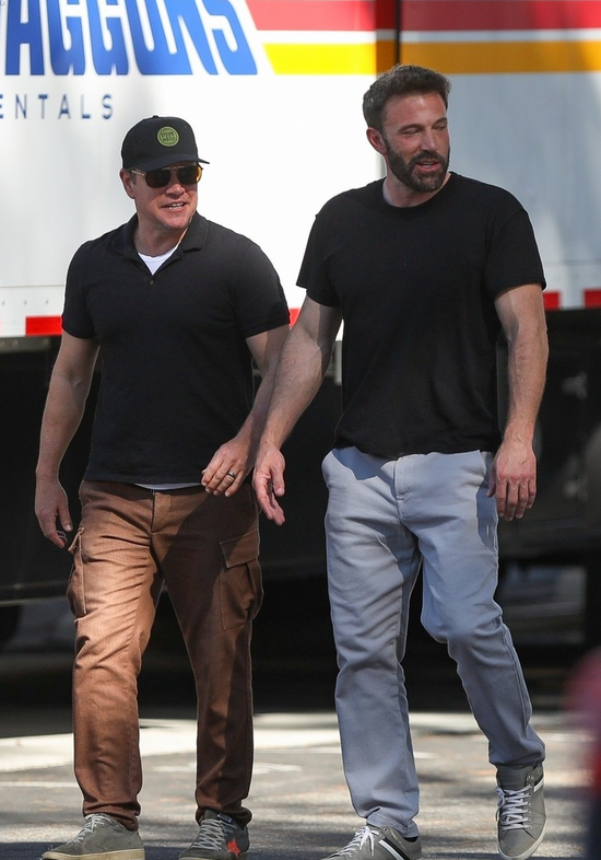 当地时间6月30日，Ben Affleck和Matt Damon现身洛杉矶