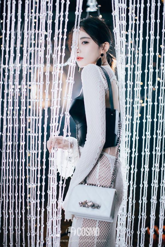 古力娜扎带Alexander McQueen