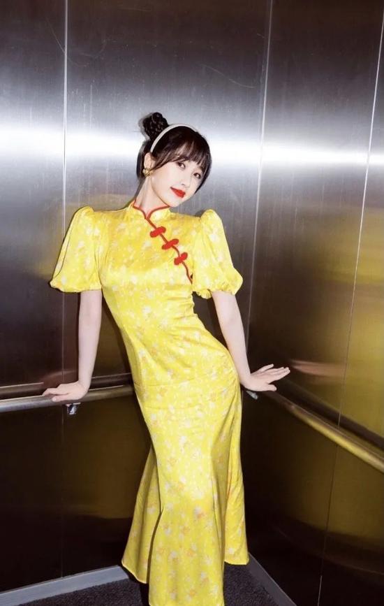 欧阳娜娜的改良旗袍原来这么好穿