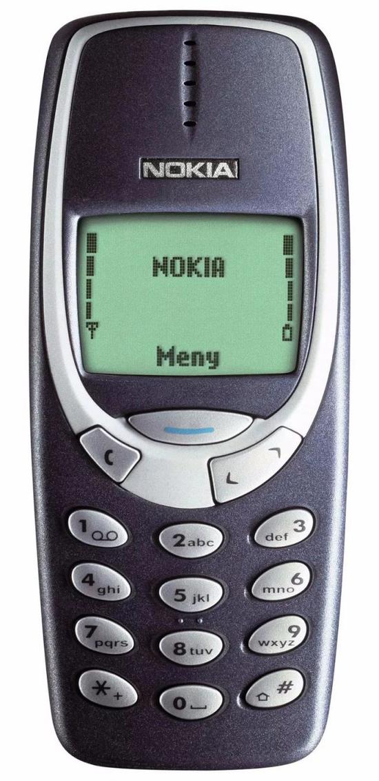 诺基亚 3310。该机于 2000 年发布，销量为 1 亿 3600 万部。