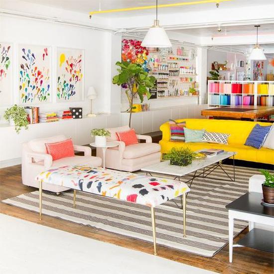 绚丽多彩的家居颜色 图片来源自DIY + Home Decor