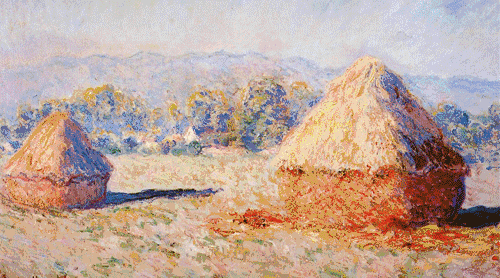 莫奈画的大草垛子们