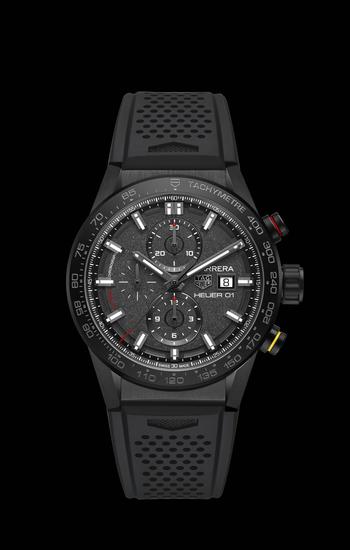 泰格豪雅卡莱拉系列 Heuer 01 CLEP特别款腕表-黑底图