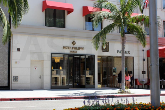 Patek Philippe 百达翡丽和Rolex 劳力士设于美国洛杉矶罗迪欧大道的精品店