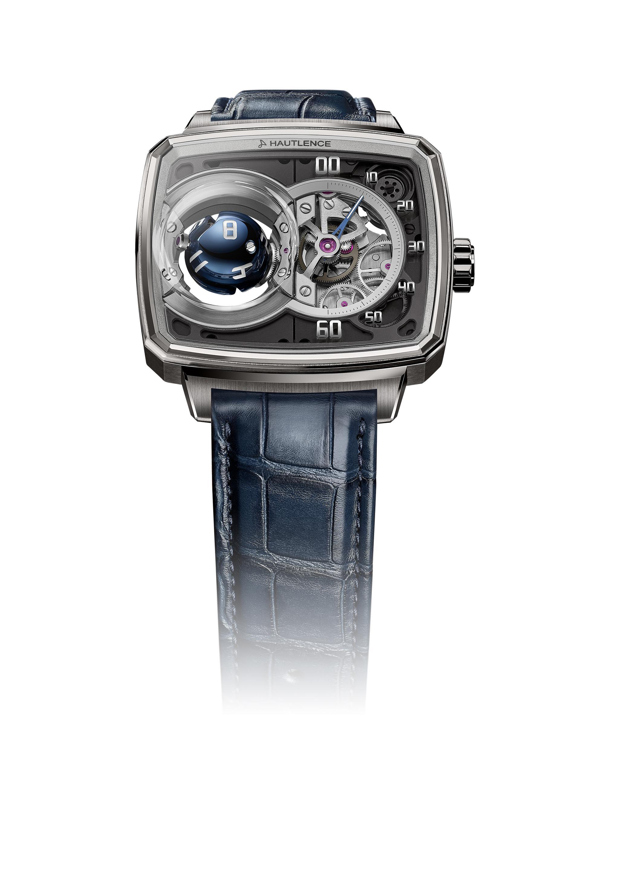 hautlence豪朗时hlspherical球体翻时腕表瞬时跳翻时间新维度