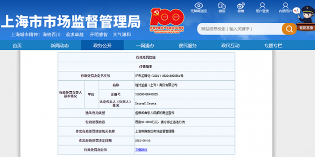 图片来源：上海市市场监督管理局