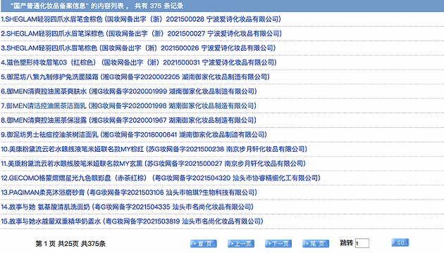 新备案平台上线41天之内，仅有375个普通化妆品成功完成备案