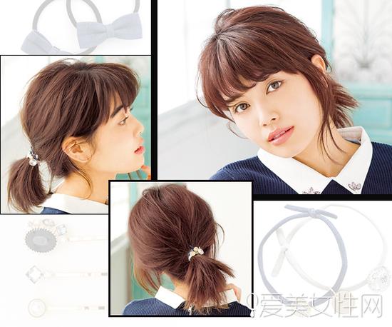 超养眼短发妹子扎起头发更好看