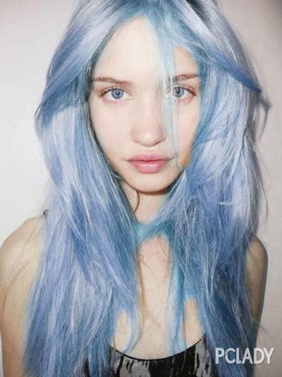 静谧蓝色染发