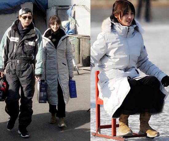 70斤的郑爽穿错过膝靴