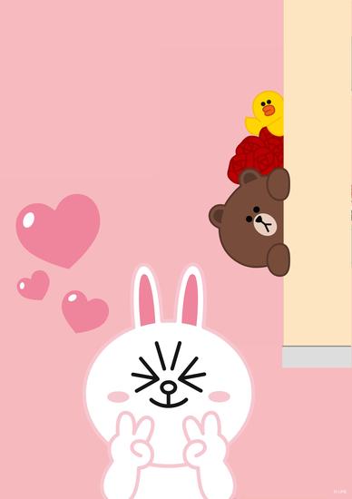 布朗熊来到roseonly,给可妮兔买玫瑰花roseonly | line friends全球