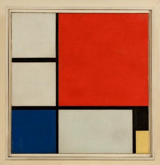 蒙德里安(piet mondrian)的风格派画作