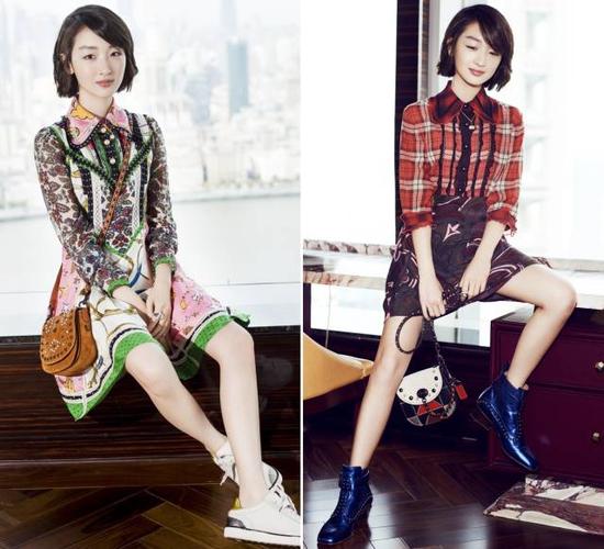 而山楂妹周冬雨就不一样了,经由国内神级造型师lucia liu之手华丽变身