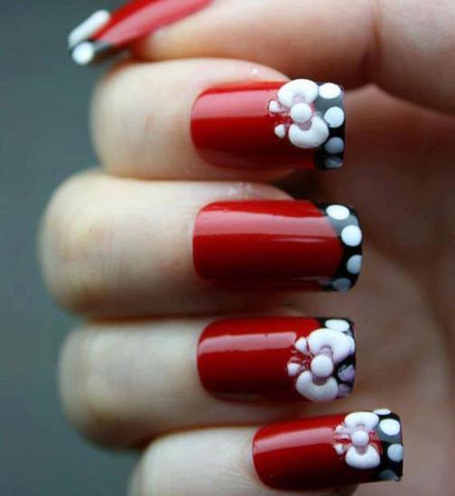 春节就画这15款大红色美甲红红火火过大年